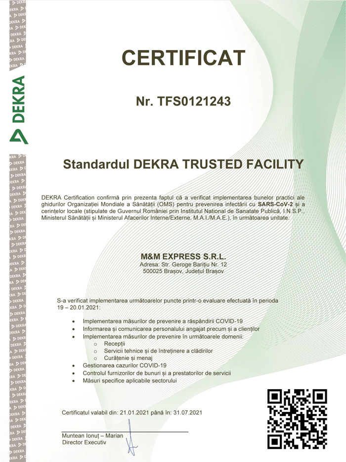 Certificat Dekra